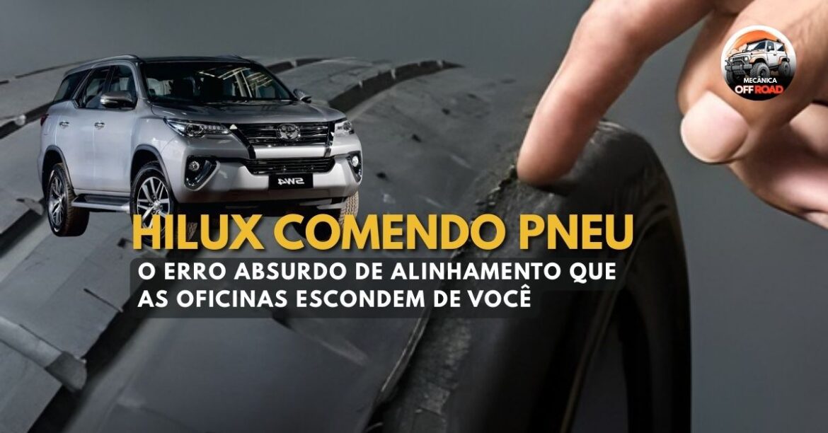 Hilux comendo pneu por dentro
